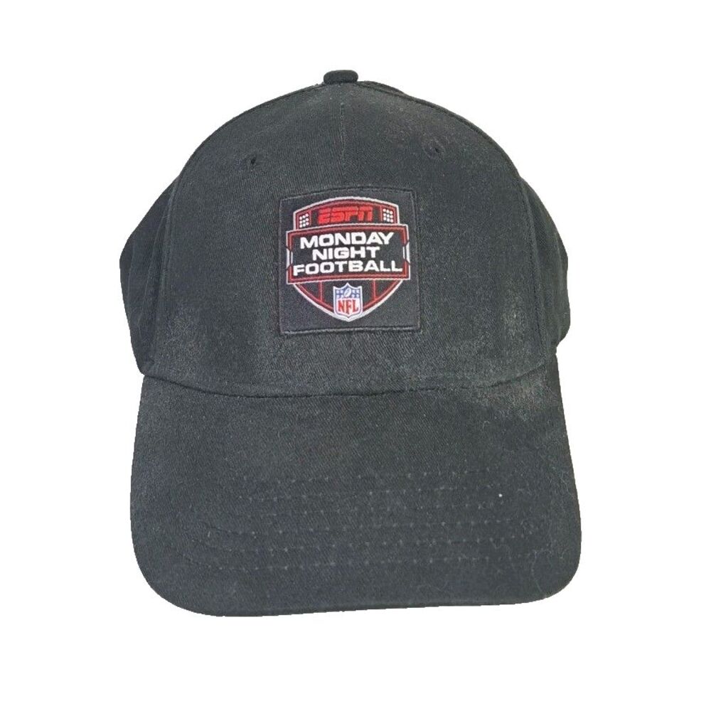 ESPN NFL Monday Night Football Dad Vintage Hat Strapback Cap Black Patch Logo
